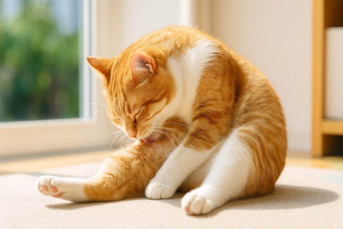 猫が毛を舐めすぎる・自分でむしるのはなぜ？5つの原因と見落とせないサイン