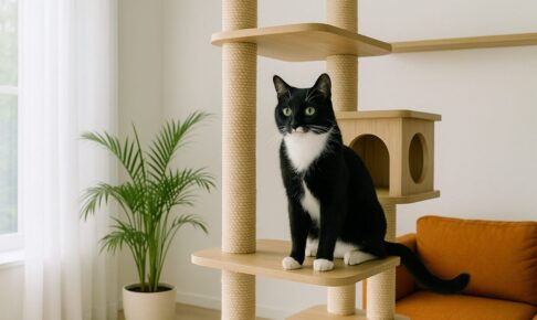 猫が喜ぶ理想の部屋とは？タワーやシェルフの活用方法や高さのある空間作りについて
