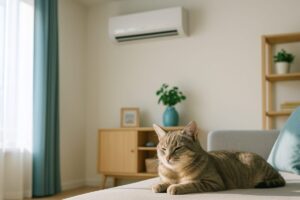 夏の冷房、猫が寒がっていない？エアコンの適切な温度と留守中の工夫