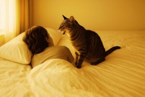 猫が早朝に起こしにくる6つの理由とは？静かな朝を取り戻すための対策と寝る前の習慣