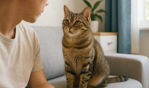 猫が飼い主の顔をじっと見つめてくる理由とは？そのアイコンタクトに隠された本当の意味