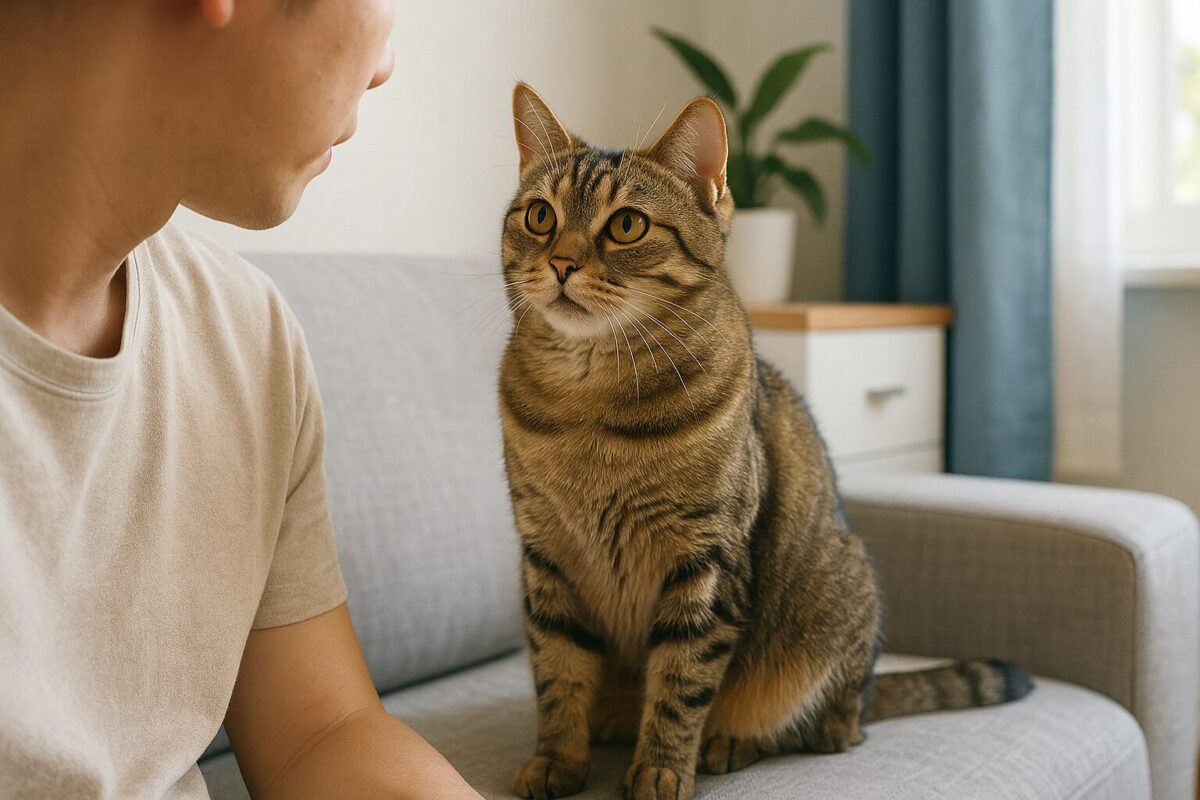 猫が飼い主の顔をじっと見つめてくる理由とは？そのアイコンタクトに隠された本当の意味