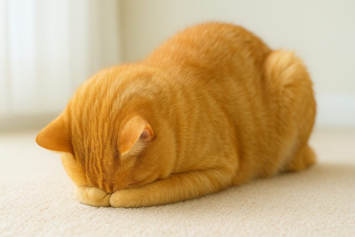 猫の「ごめん寝」はかわいいだけじゃない？ヘッドプレッシングとの違いや注意点