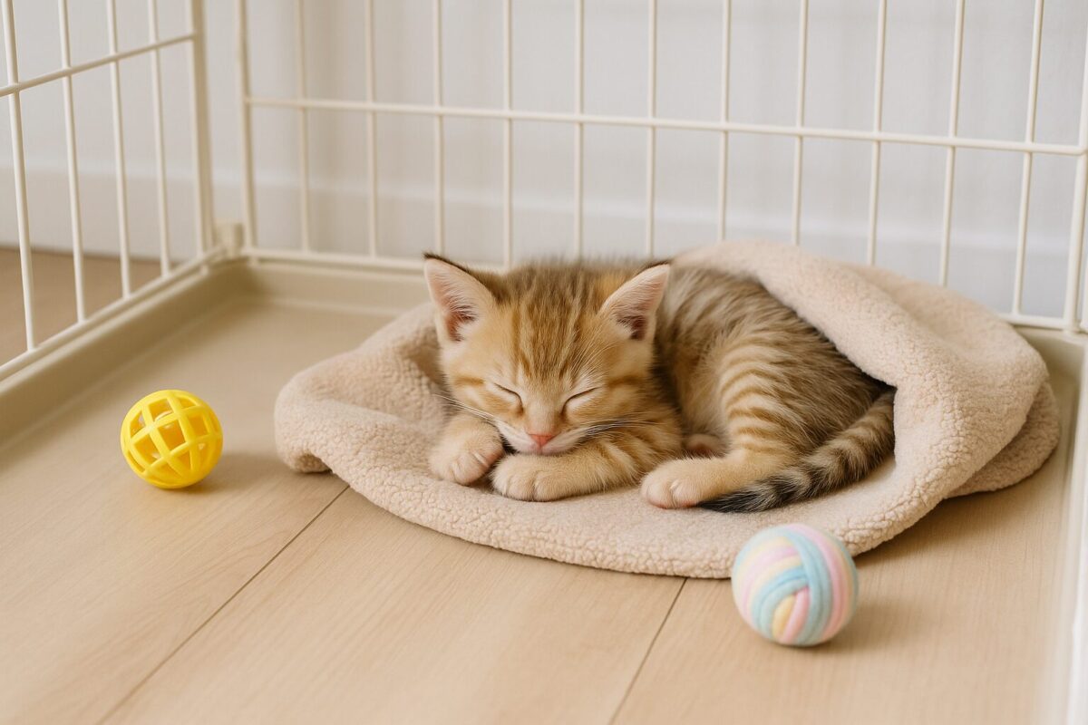 子猫は生後何ヶ月から留守番できる？安心して出かけるための時期と方法、注意点とは