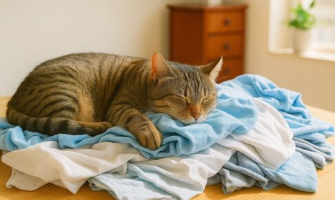 猫が洗濯物にすり寄るのはなぜ？その愛らしい行動に隠された理由と本音