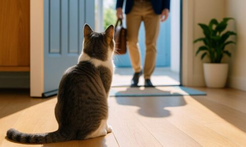 猫が玄関までお見送り・お出迎えする理由とは？その行動に隠された猫の心理を探る