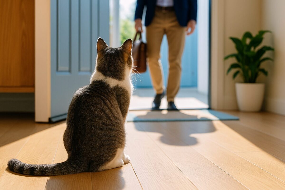 猫が玄関までお見送り・お出迎えする理由とは？その行動に隠された猫の心理を探る
