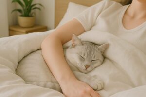 猫が飼い主と同じベッドで寝るのは大丈夫?睡眠の質や注意点を解説