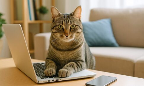 猫がスマホやパソコンに乗る理由とは？構ってほしいサイン？考えられる理由8つと対策