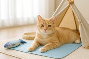 猫が喜ぶひんやり遊び！暑い夏を室内で楽しく安全に過ごす工夫とは？