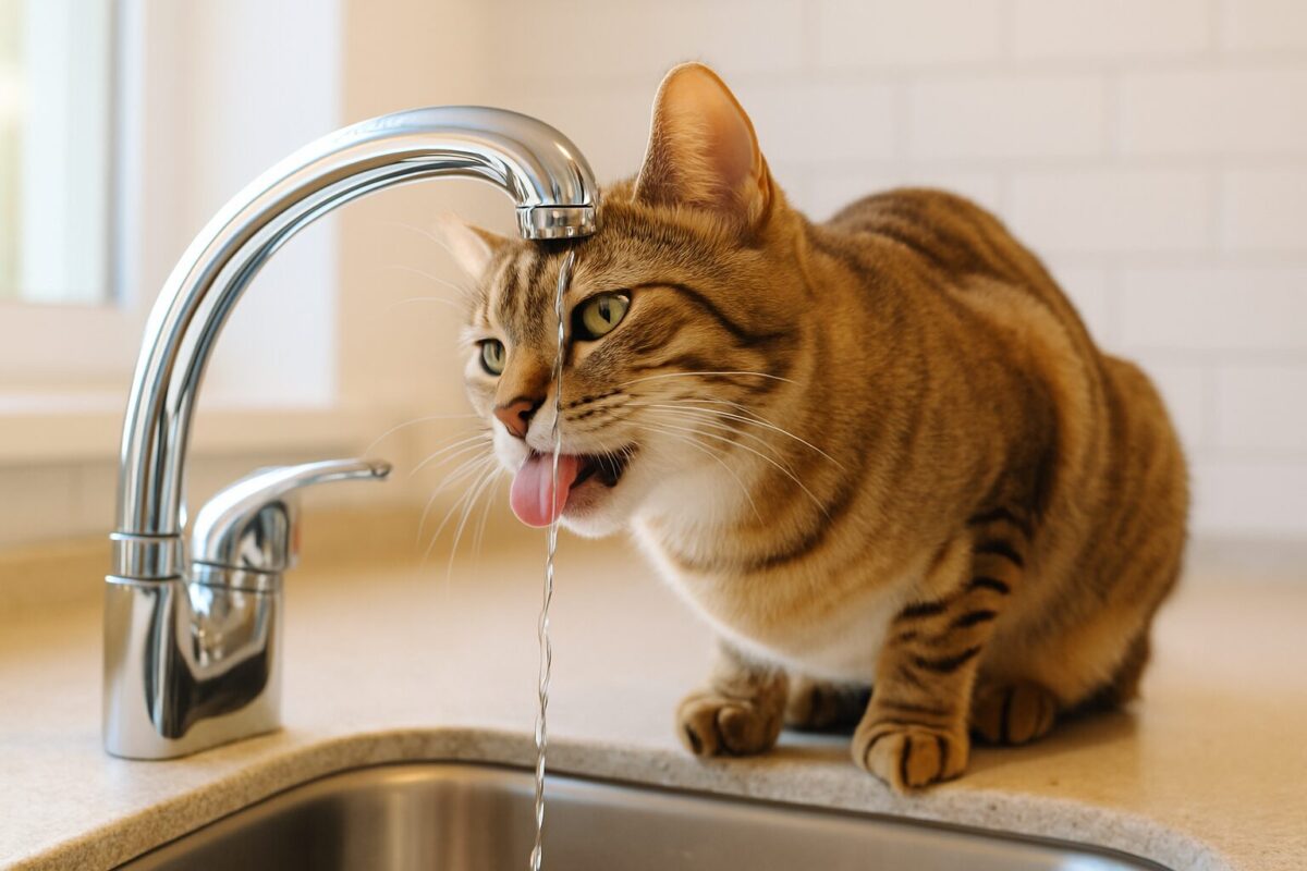 猫が「蛇口の水」を好む理由とは？飲み方のクセに隠れた本能と注意点
