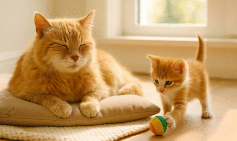 先住の高齢猫と新しく迎える子猫が安心して暮らすために。飼い方や注意点を解説