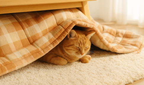 猫はこたつに入っても大丈夫？安全に使うための温度管理と注意点を解説