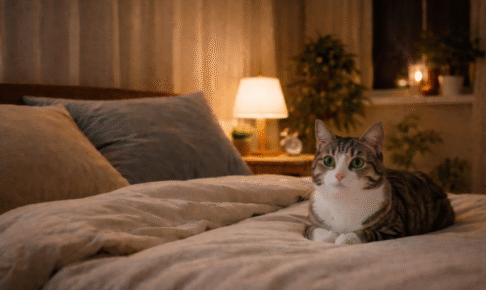 猫のために夜は電気をつけるべき？視覚と睡眠から考える最適な環境