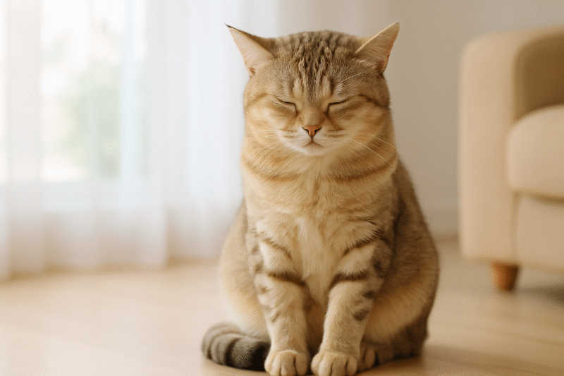 猫が座ったまま寝るのはなぜ？理由と飼い主が知っておくべき対応と注意点
