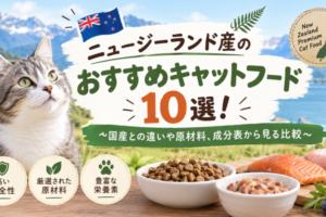 ニュージーランド産のおすすめキャットフード10選！国産との違いや原材料、成分表から見る比較