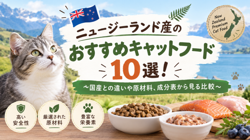 ニュージーランド産のおすすめキャットフード10選！国産との違いや原材料、成分表から見る比較
